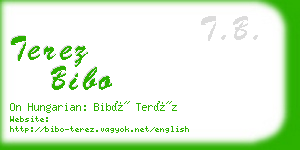 terez bibo business card